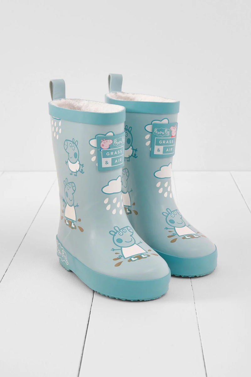 Kids Peppa Pig Blue Color Changing Wellies Boots Shay Co Shop