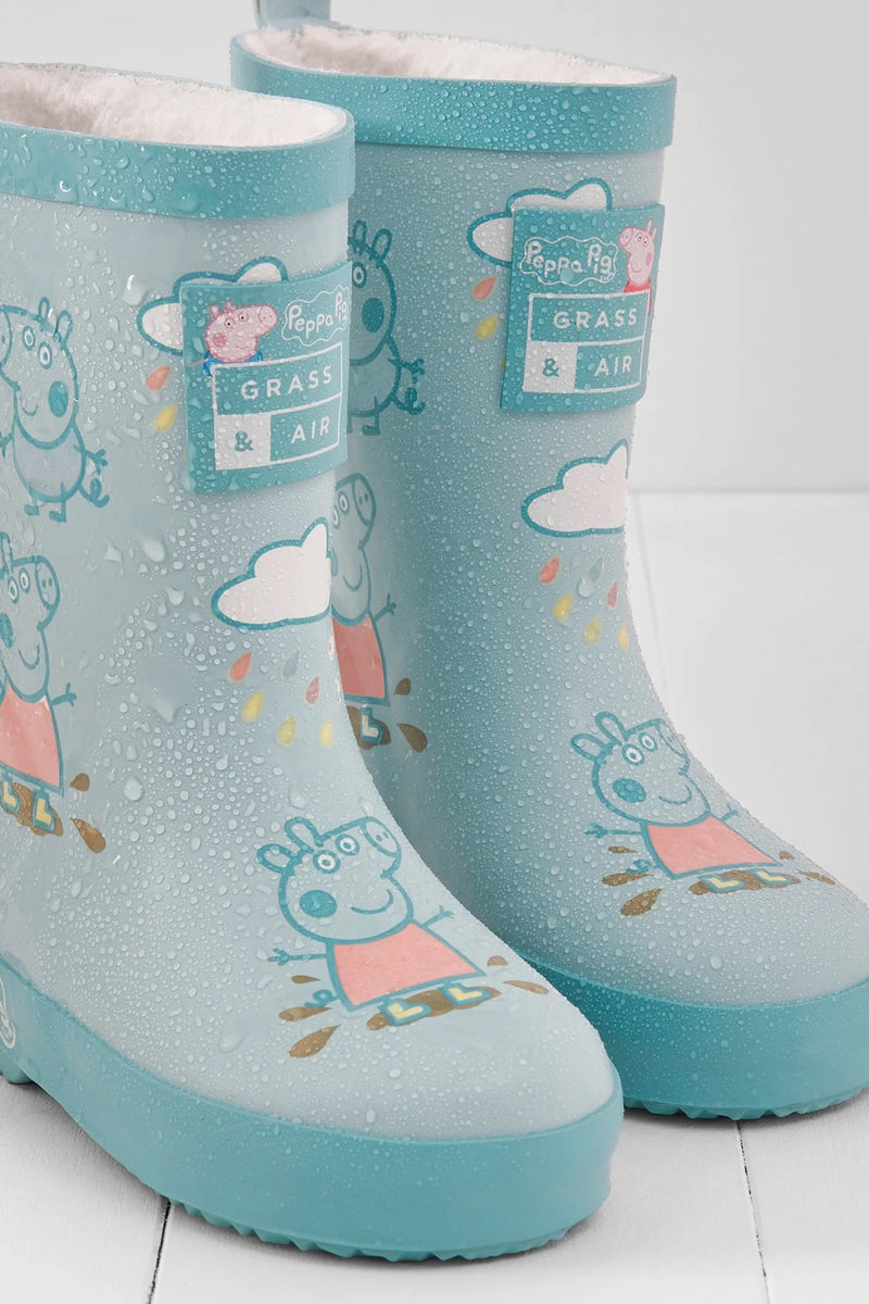 Kids Peppa Pig Blue Color Changing Wellies Boots Shay Co Shop