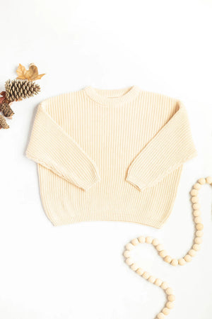 CHUNKY KNIT SWEATER ORGANIC COTTON