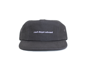 Open image in slideshow, Rad Days Ahead Cotton Five-Panel Hat in Charcoal
