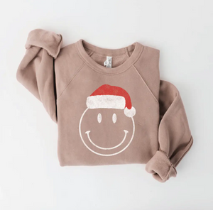 Women’s Smiley Face Christmas Sweatshirt
