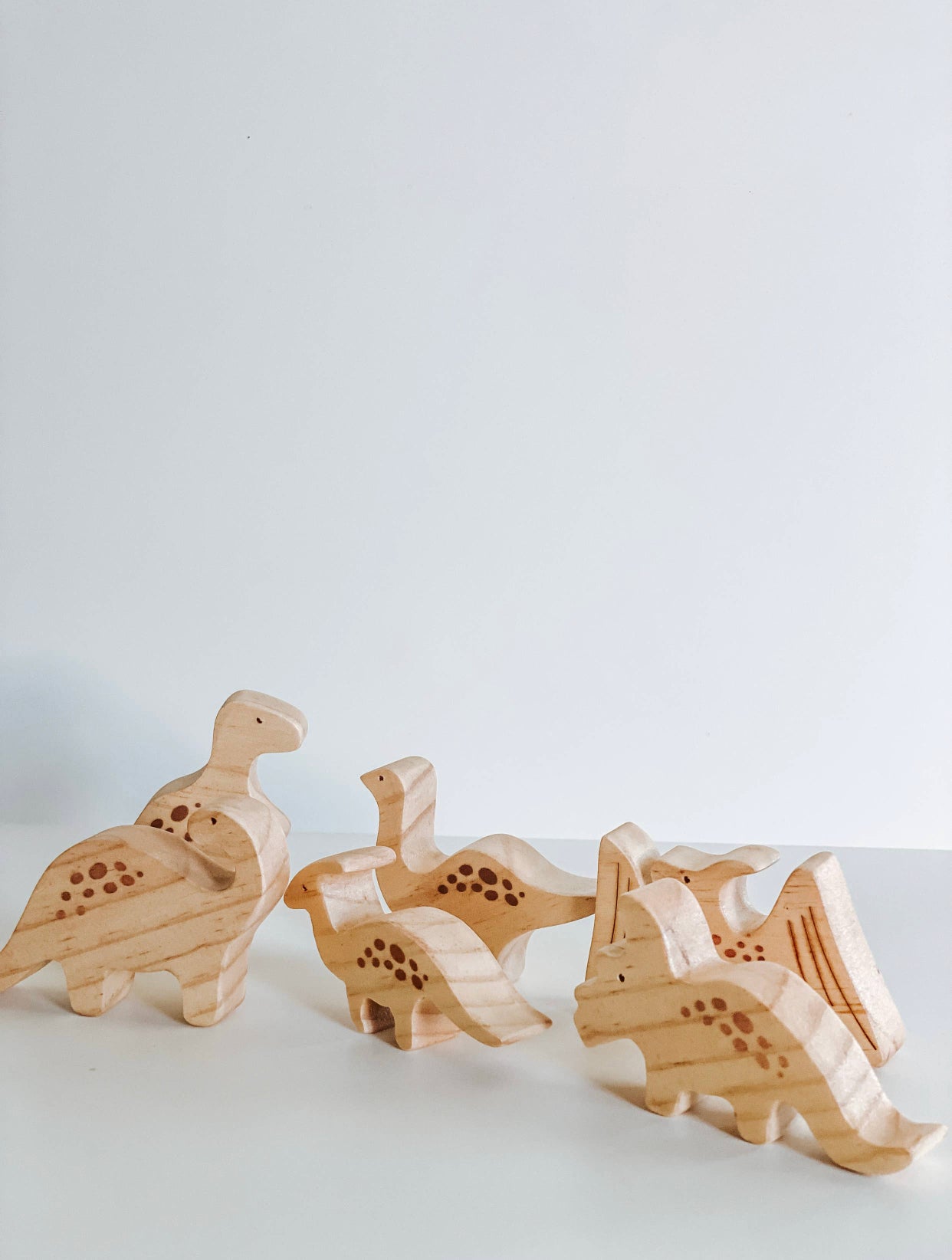 Wooden Baby Dinosaur Stacking Set
